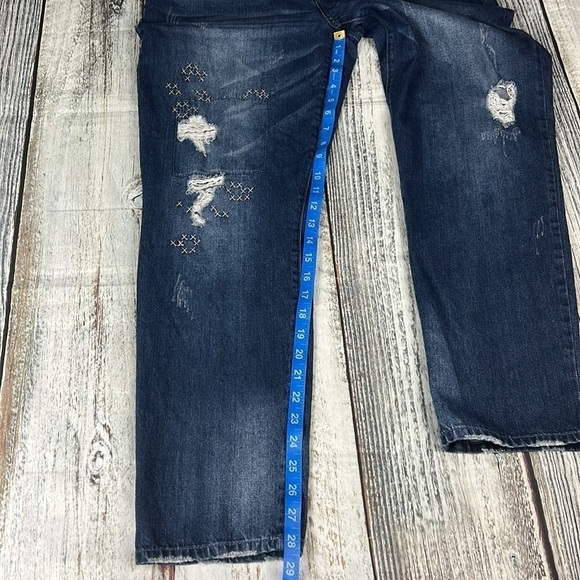 VINTAGE REUNION REWASH Blue Jeans Women’s Size 15/32 - Picture 10 of 15